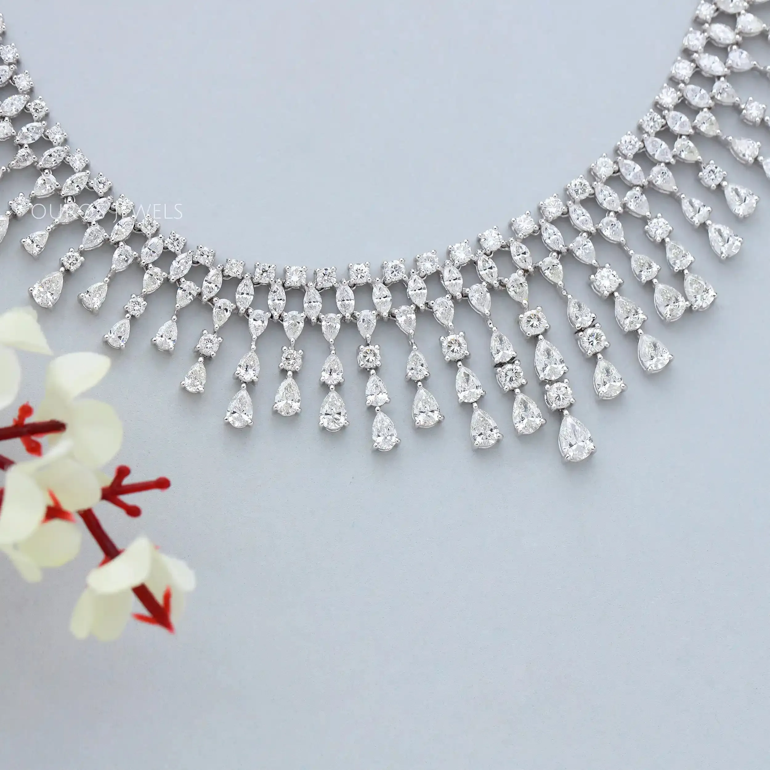 Elegant Diamond Choker Necklace for Women