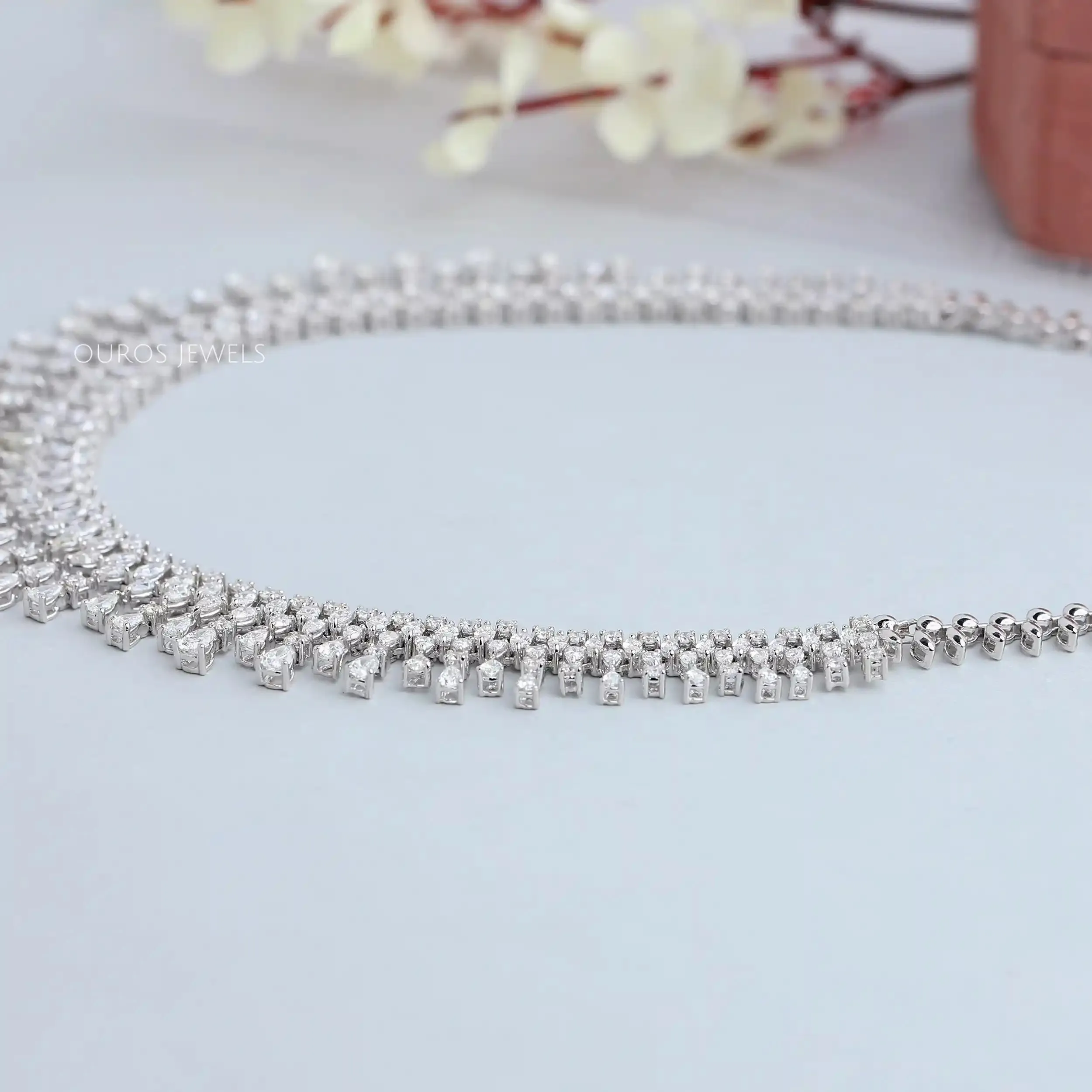 Elegant Diamond Choker Necklace for Women