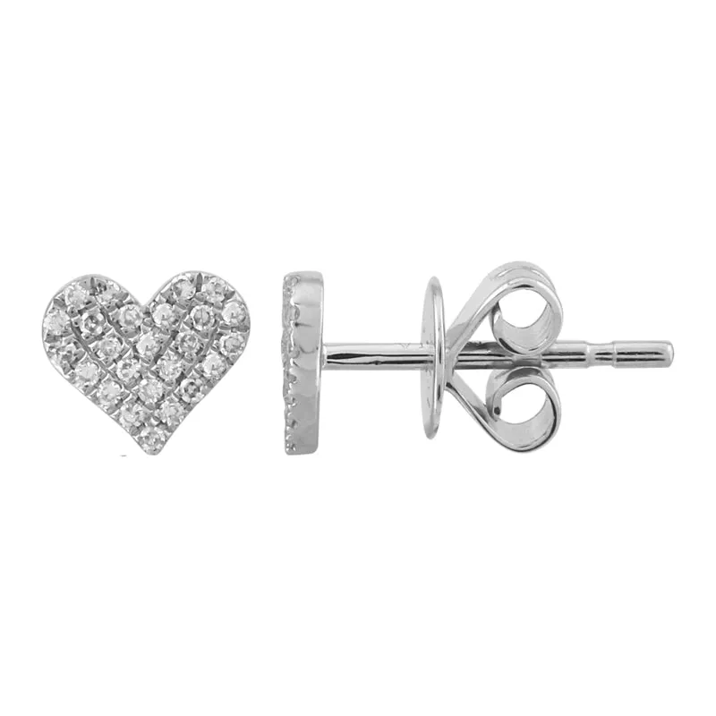 EMILY HEART STUD EARRINGS