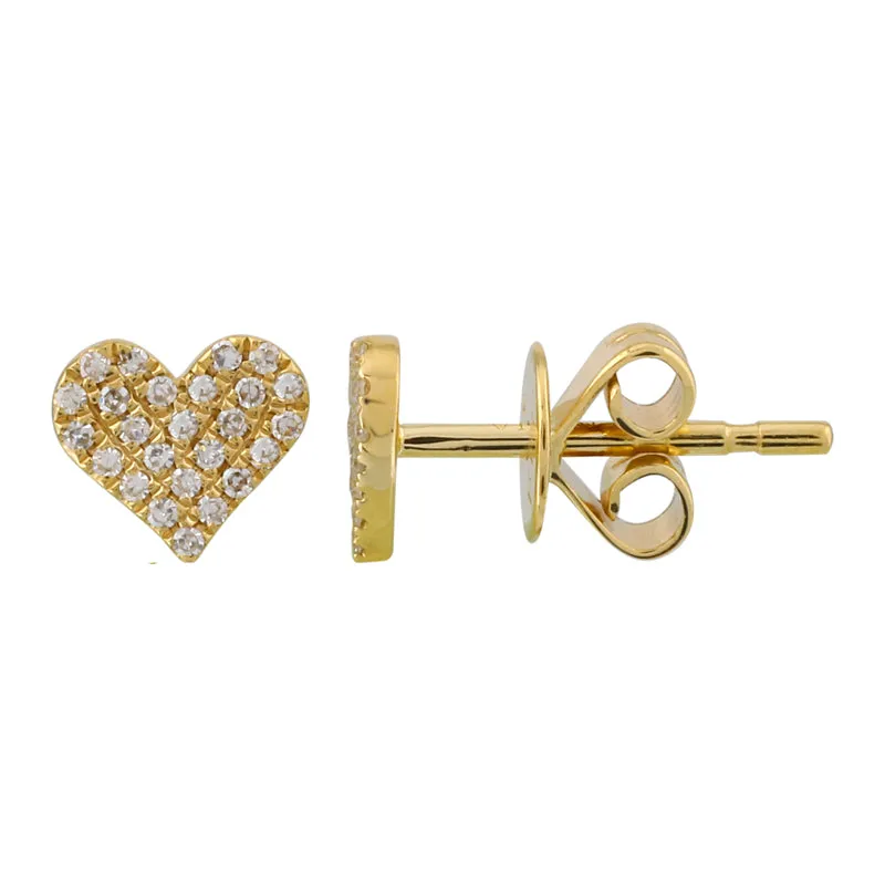 EMILY HEART STUD EARRINGS