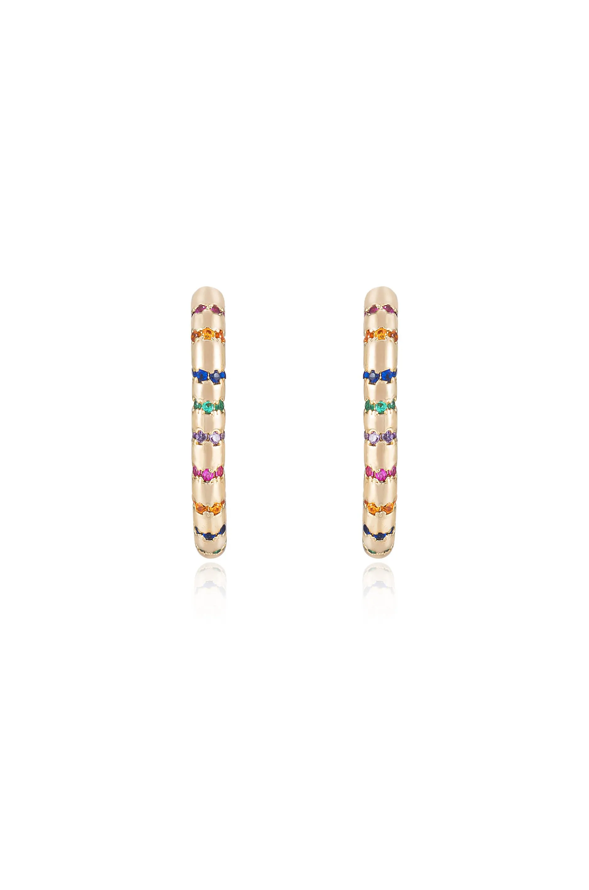 Everyday Celebration 18k Gold Plated Hoop Earrings