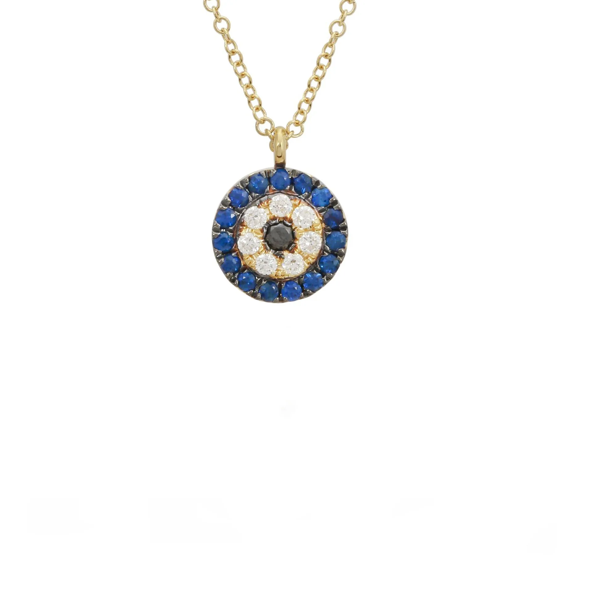 Evil Eye Circle Necklace