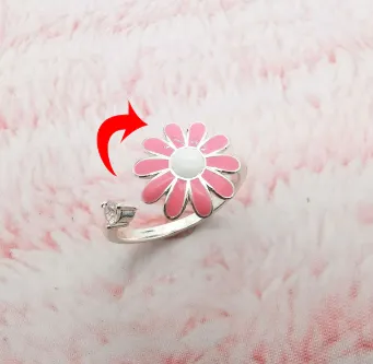 Fidget Spinner Rotatable Ring For Women