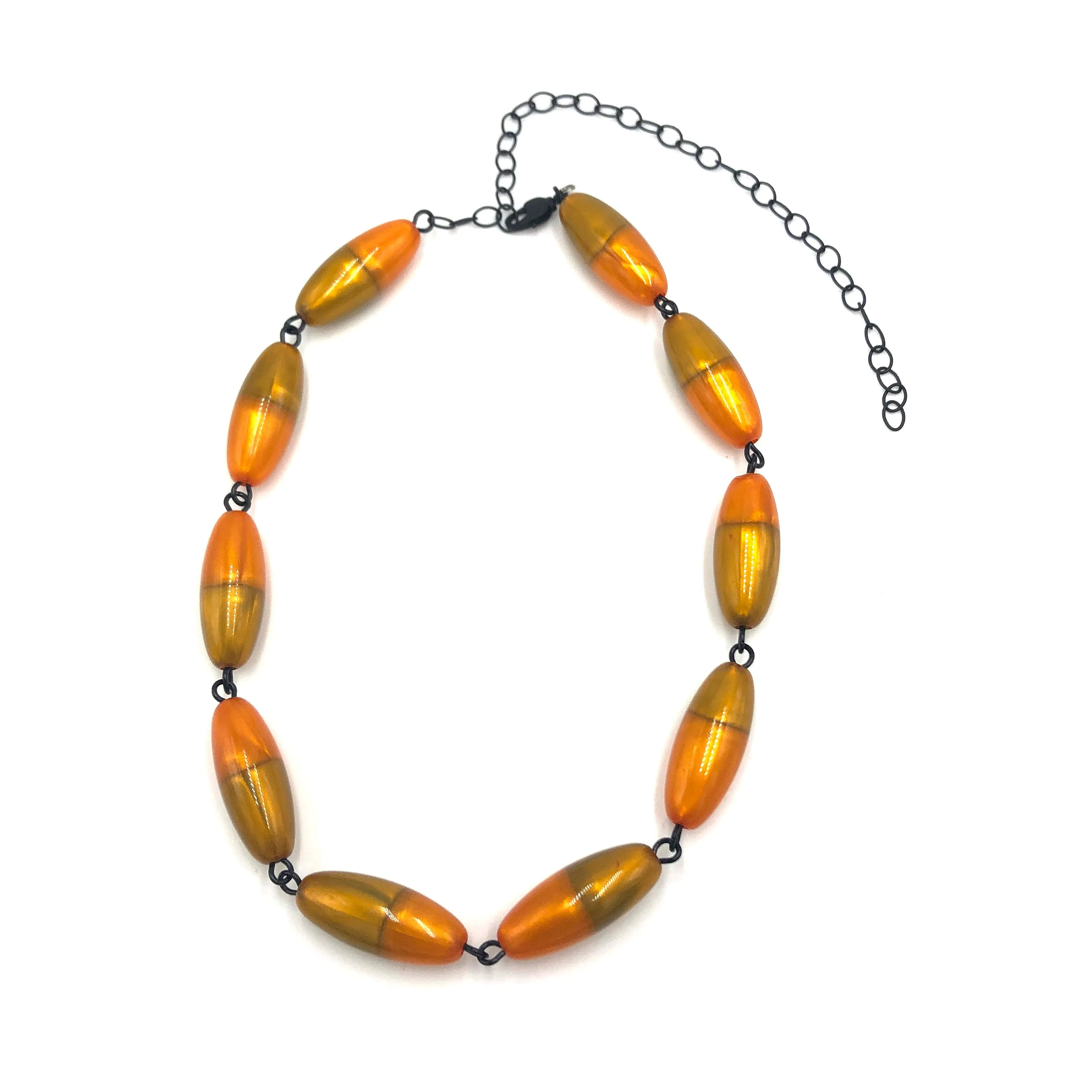 Flame & Field Aura Beaded Amelia Necklace