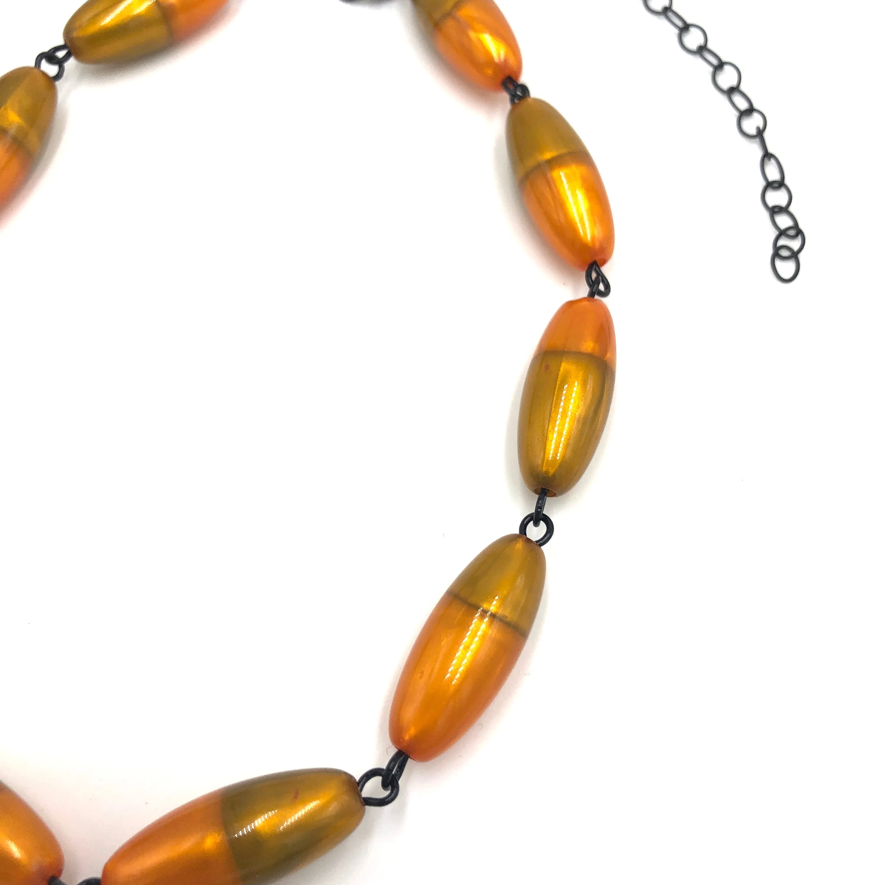 Flame & Field Aura Beaded Amelia Necklace