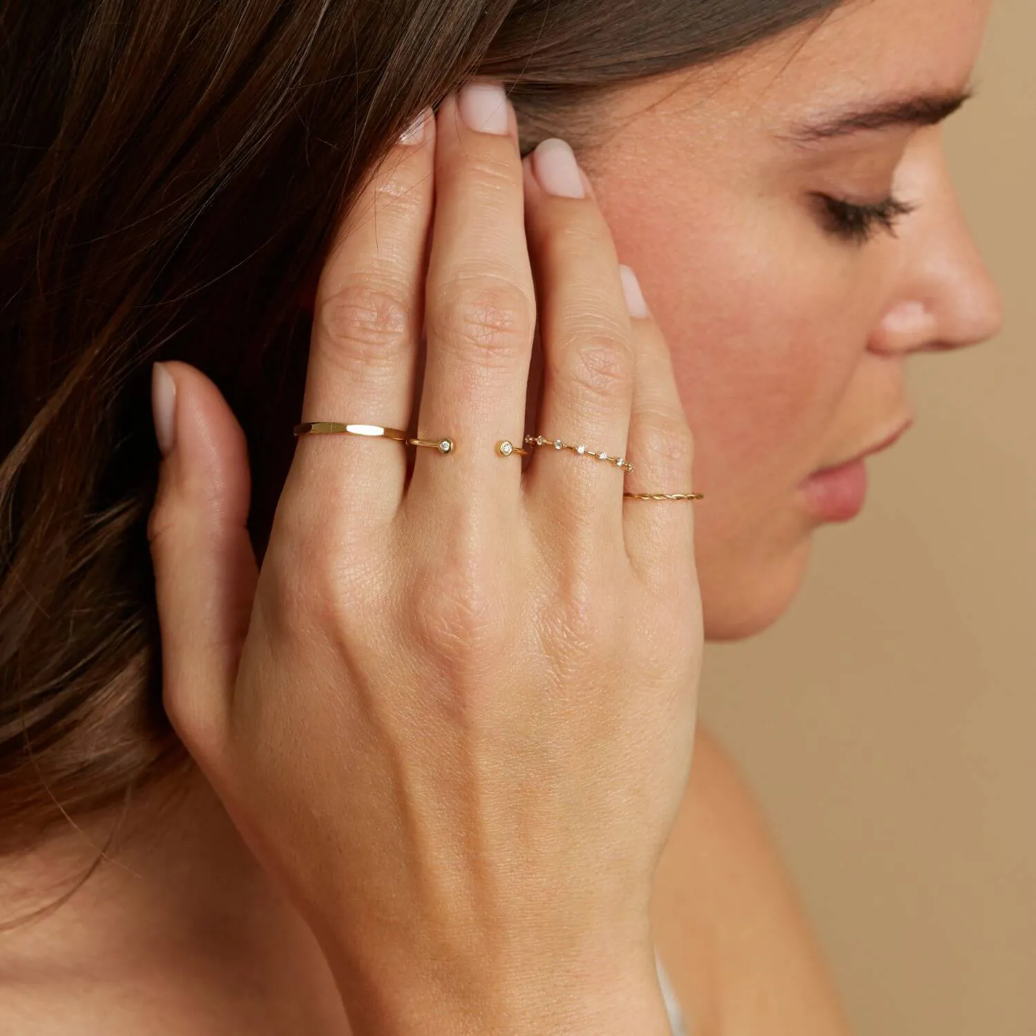 Floating Diamonds Ring