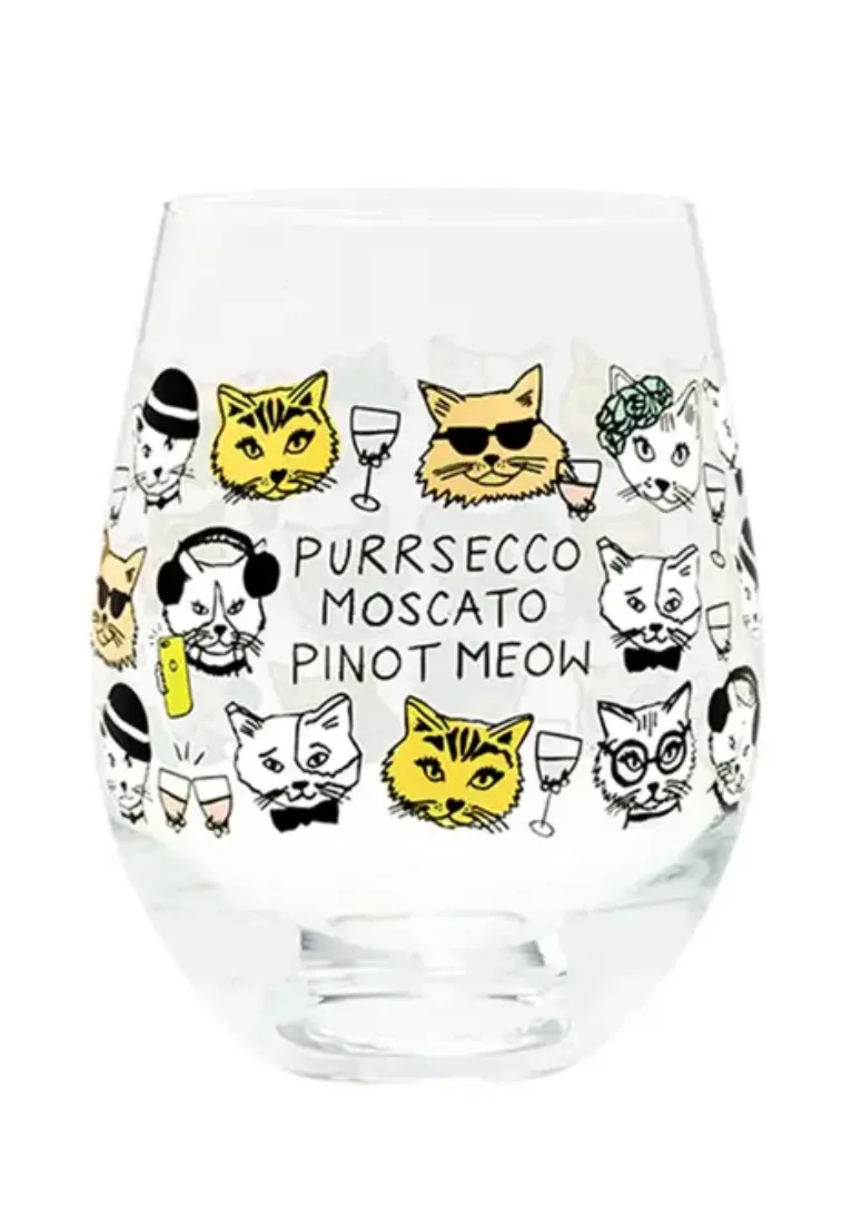 Funny Stemless 16 oz Wine Glass