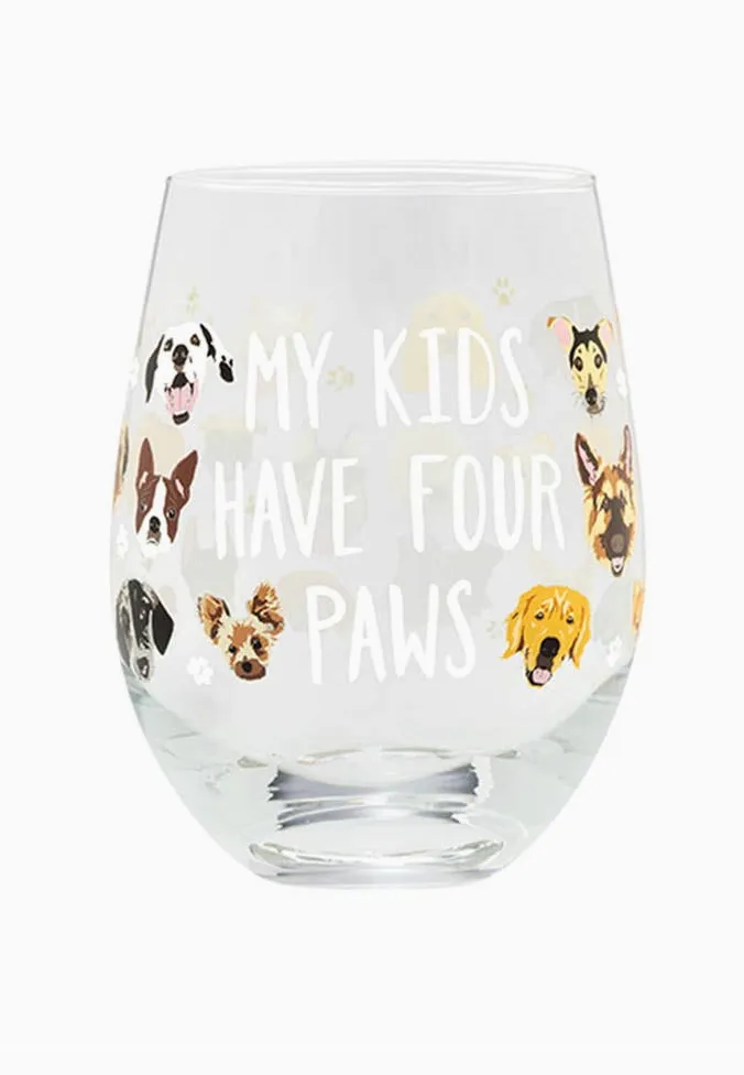 Funny Stemless 16 oz Wine Glass