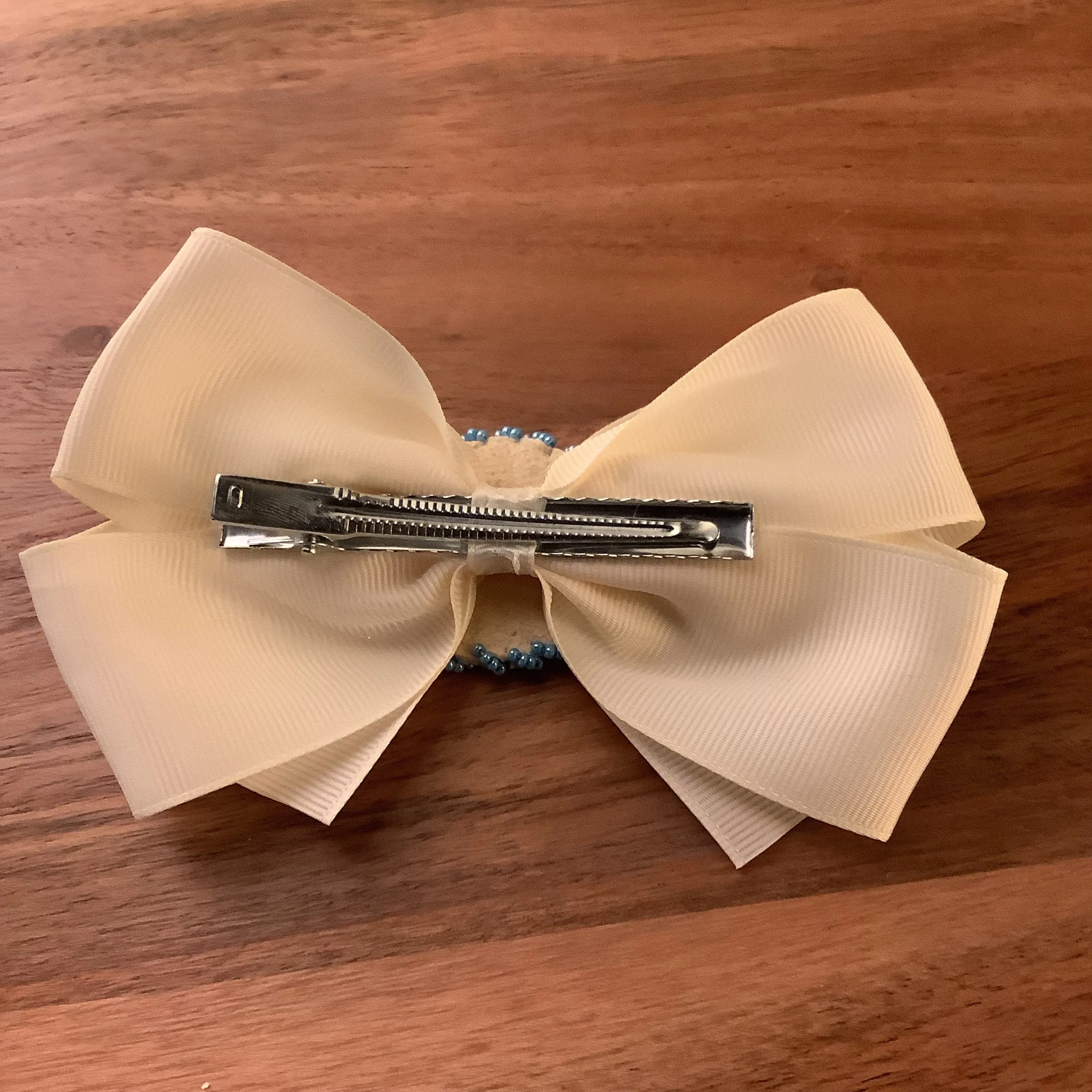 Germaine Thompson -  Large Beaded Bow Tie Hair Clip