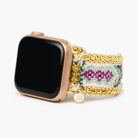 Golden Flower Apple Watch Strap