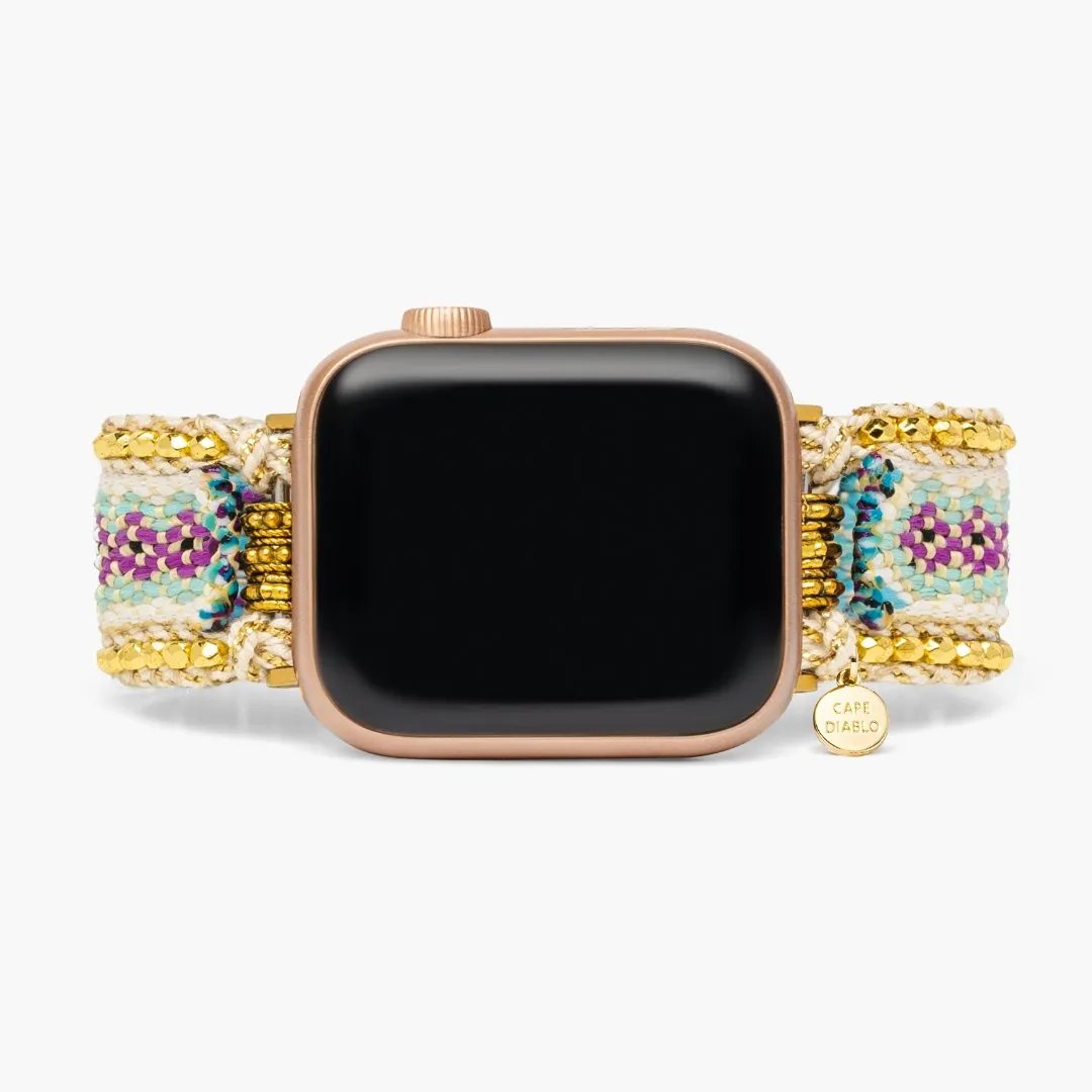 Golden Flower Apple Watch Strap