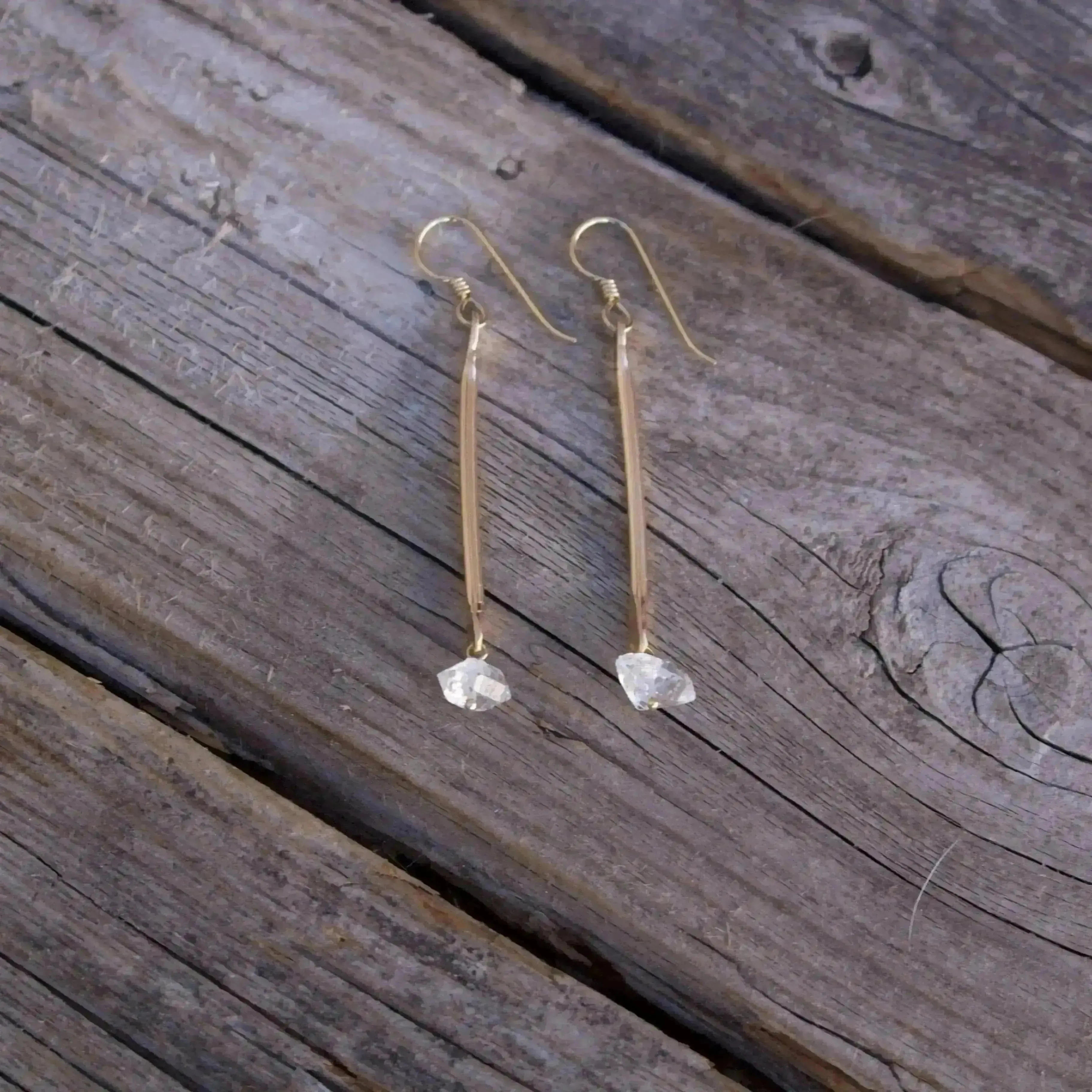 Herkimer Bar Earrings