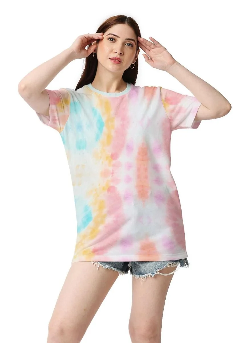 Ice Tie Dye Women Oversized T-Shirt