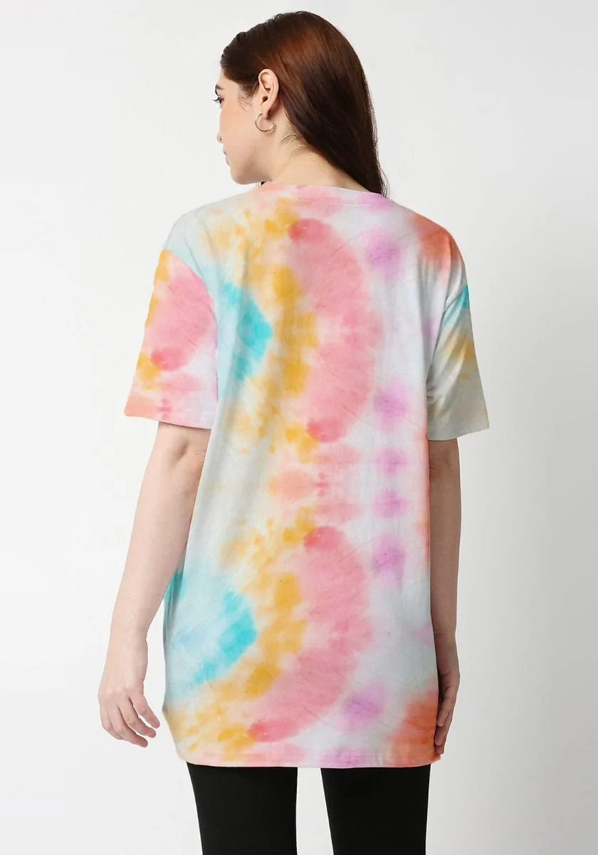 Ice Tie Dye Women Oversized T-Shirt