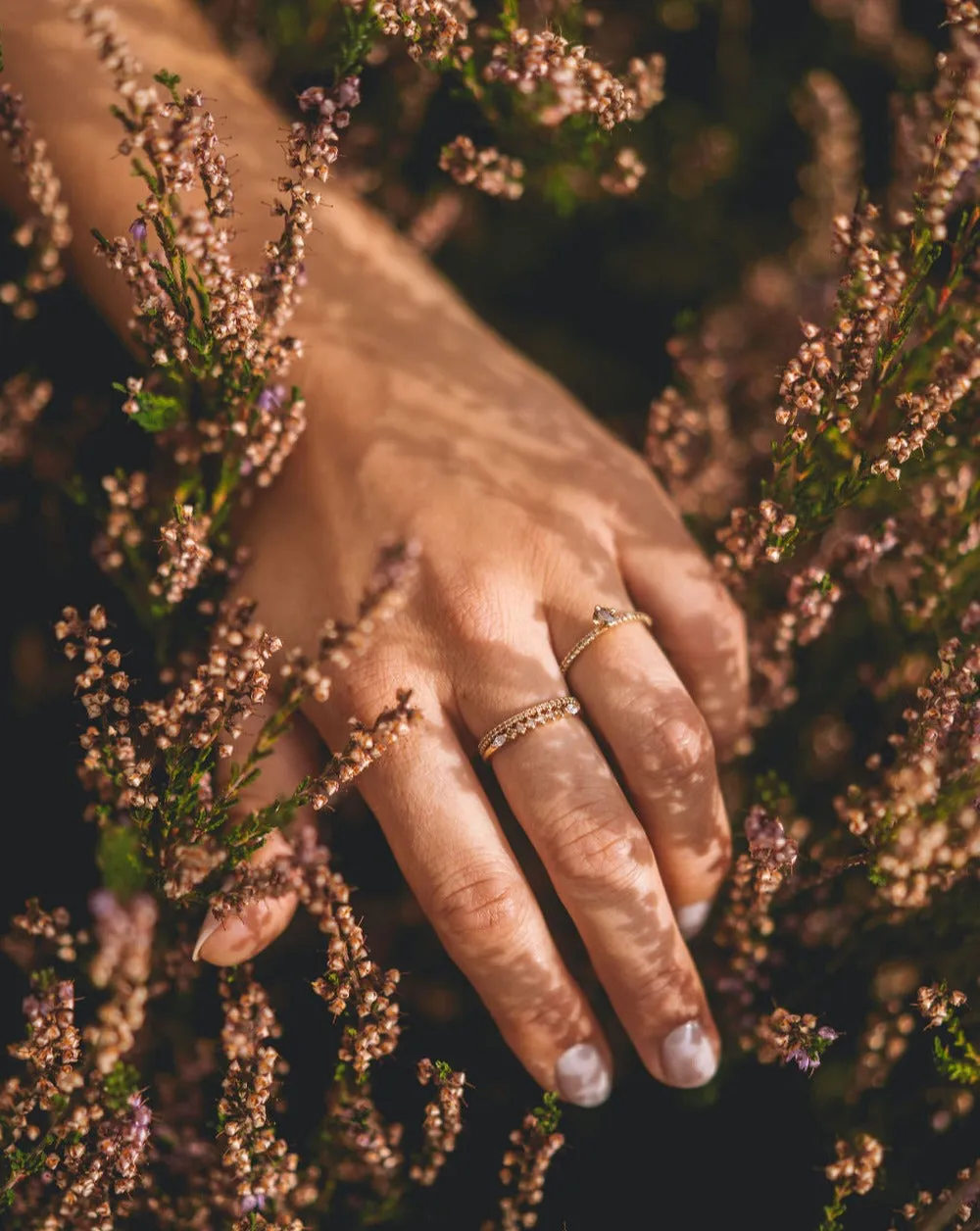 Idun Diamond Band with Chocolate Diamonds and Diamonds