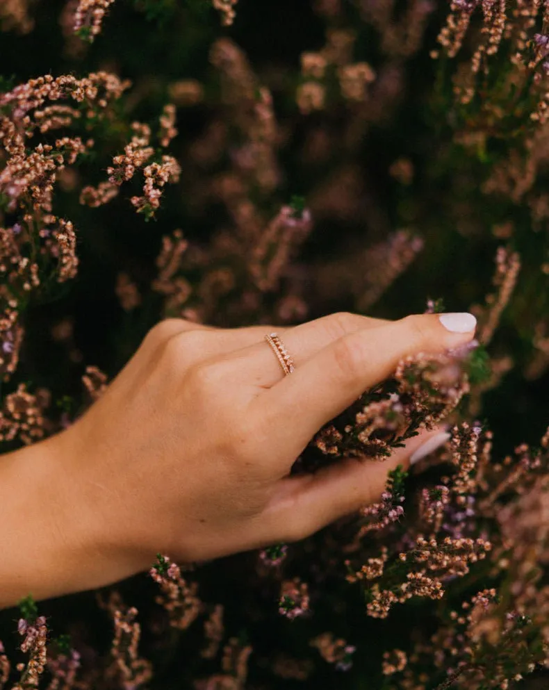 Idun Diamond Band with Chocolate Diamonds and Diamonds