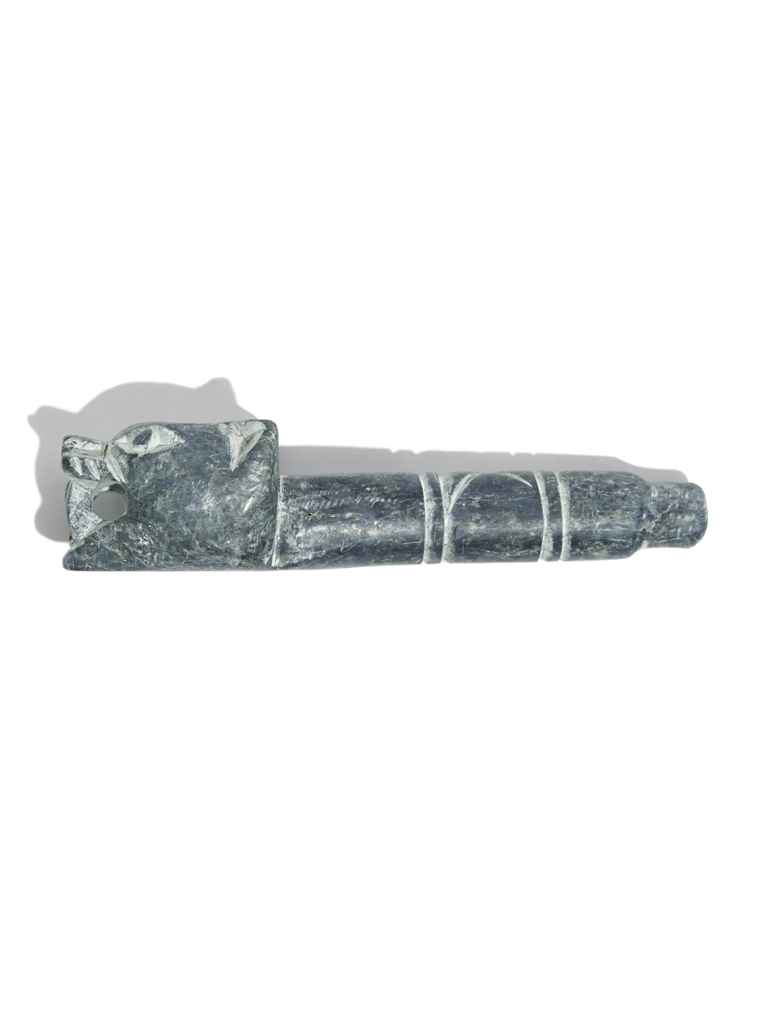 Jaguar Stone Carved Pipe