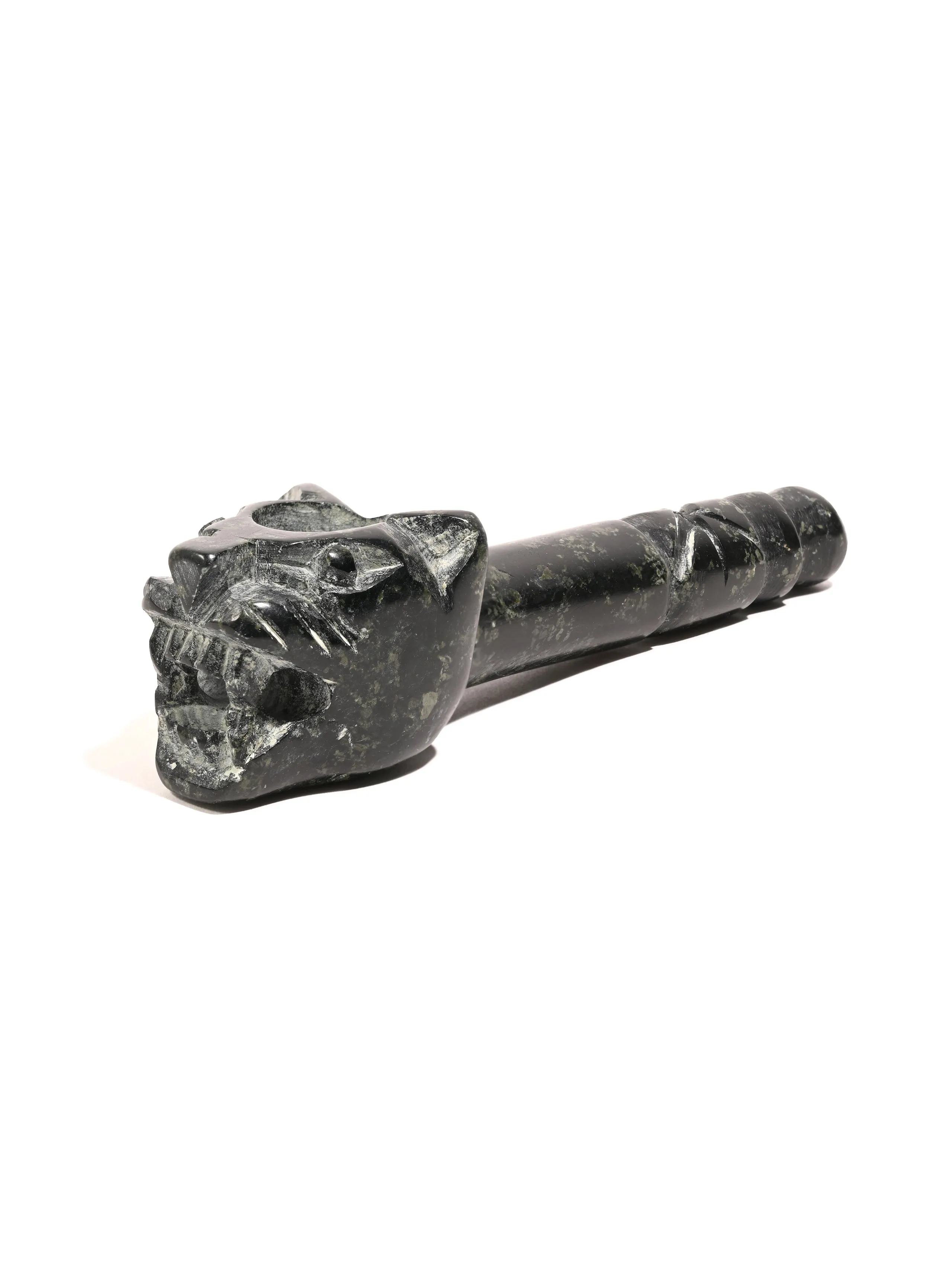 Jaguar Stone Carved Pipe