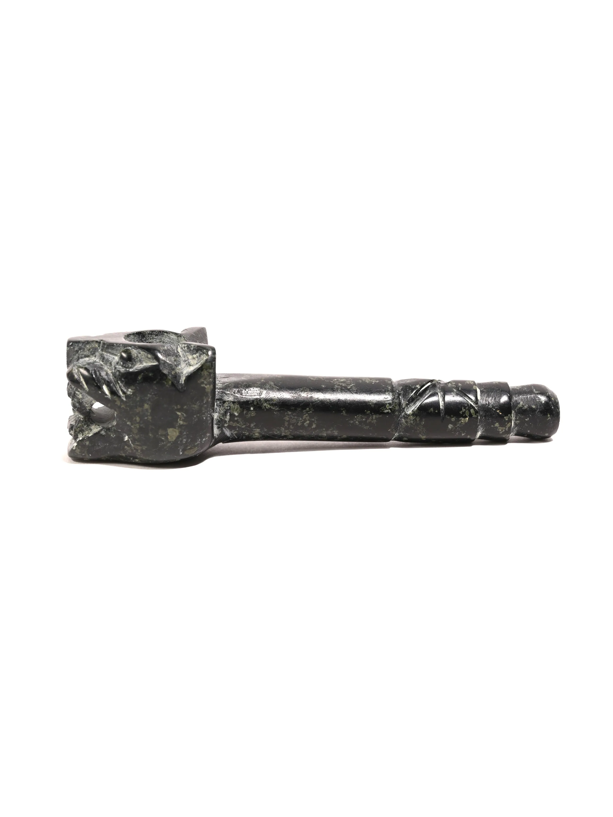 Jaguar Stone Carved Pipe