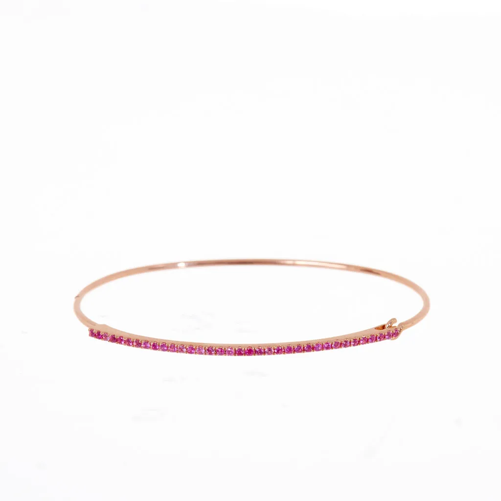 Jamie Pink Sapphire Bangle