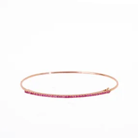 Jamie Pink Sapphire Bangle