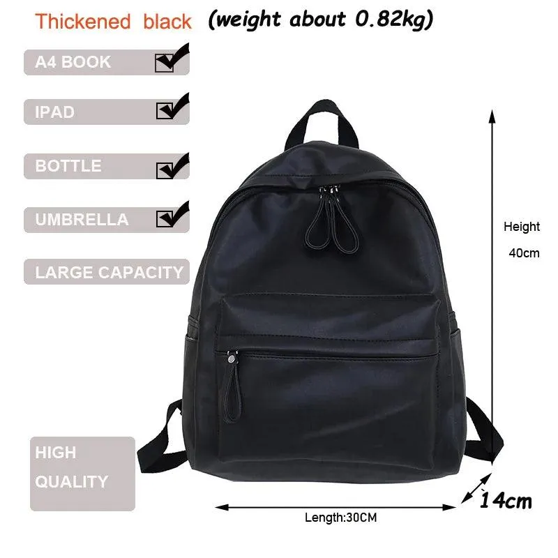 Large Capacity Leather School Bags - Teenager Cool Backpack WV1248