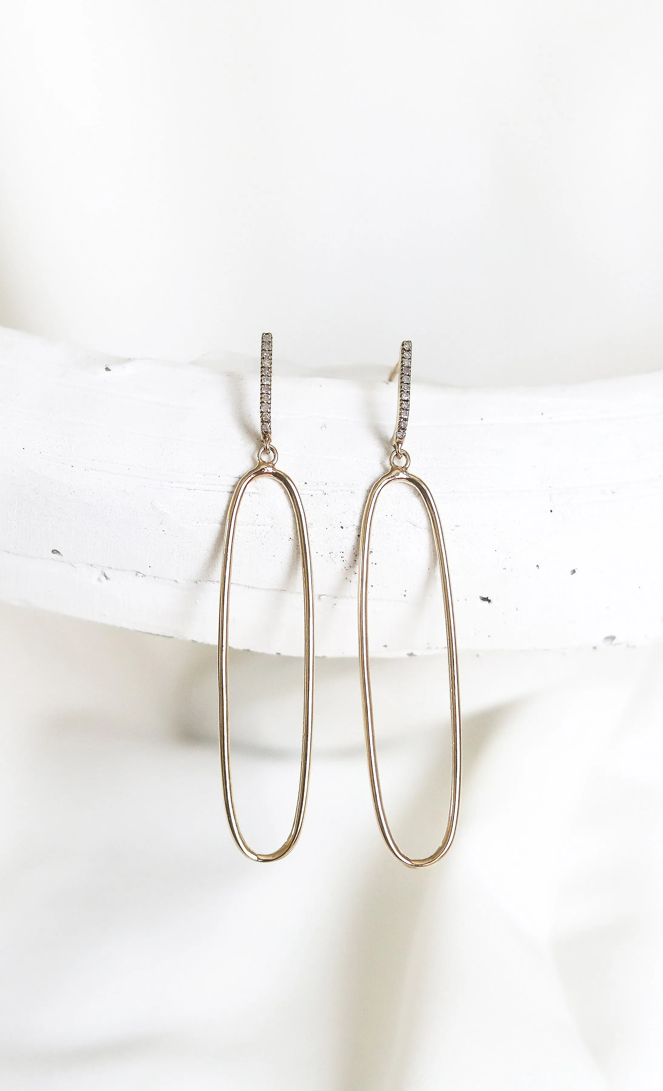 LAWSON OPEN OVAL  DROP EARRINGS