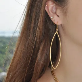 LAWSON OPEN OVAL  DROP EARRINGS