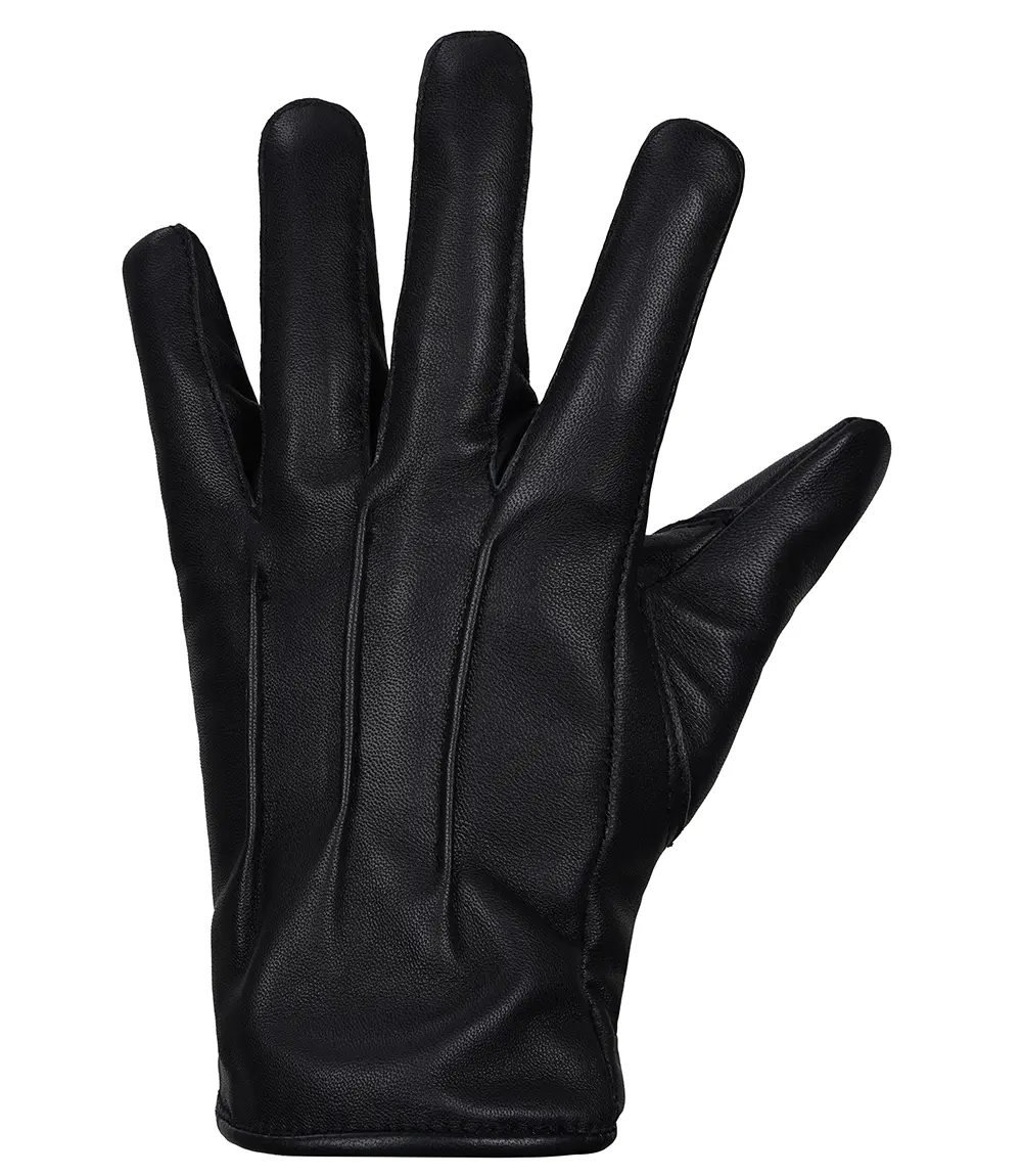 Men's Leather Black Gloves