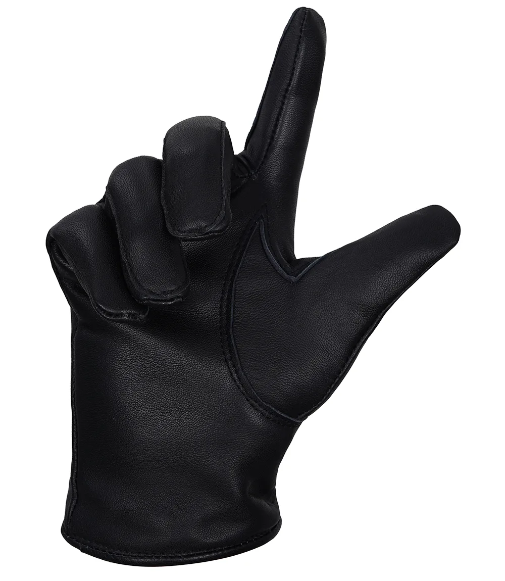 Men's Leather Black Gloves