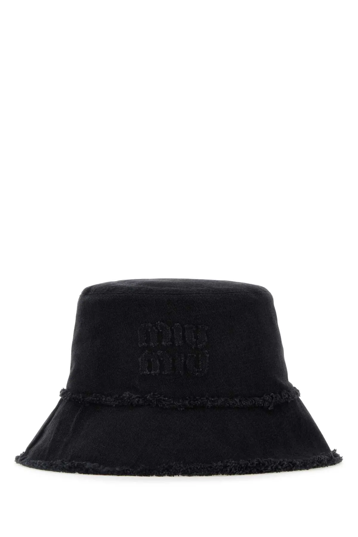 Miu Miu Black Denim Hat