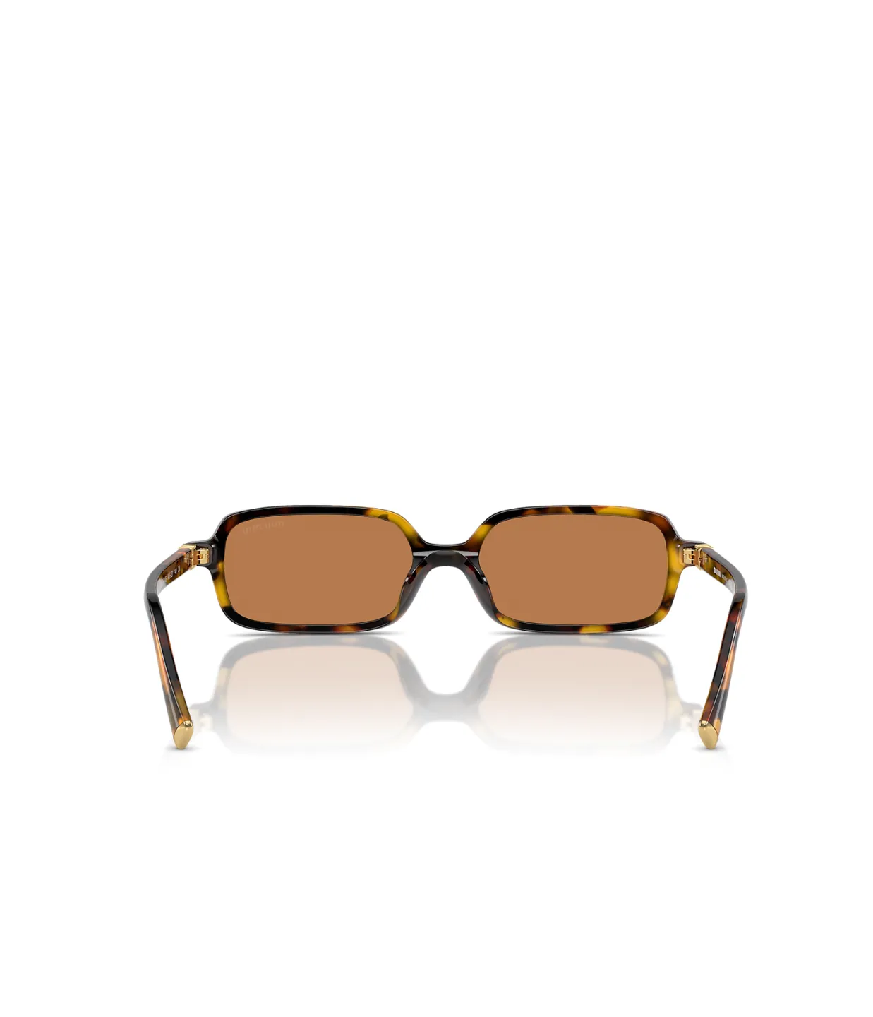 Miu Miu Rectangle Sunglasses in Honey Havana