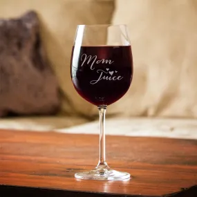 Mom Juice Wine Glass