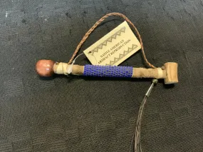 Navajo handcrafted mini Peace pipe. 5” long.  LZ137