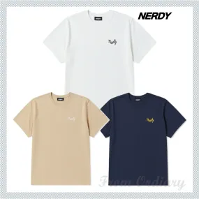 NERDY  |Unisex Cotton Logo T-Shirts