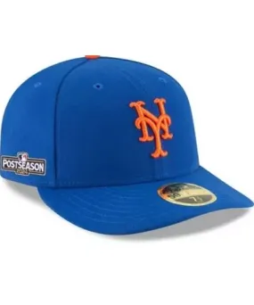 New Era Men's MLB New York Mets 2024 MLB season Side Patch Low 59FIFTY Fitted Hat