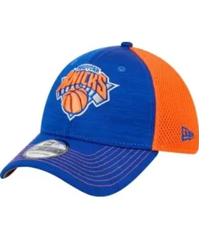 New Era Men's NBA Blue/Orange New York Knicks Active Tech Neo Flex 39THIRTY Flex Hat