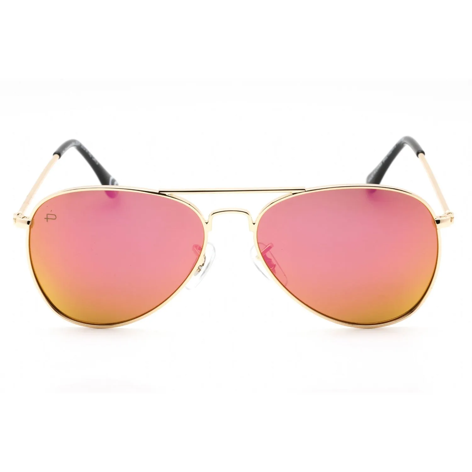 Prive Revaux The Commando Mini Sunglasses Champagne Gold/Pink Mirror