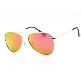 Prive Revaux The Commando Mini Sunglasses Champagne Gold/Pink Mirror