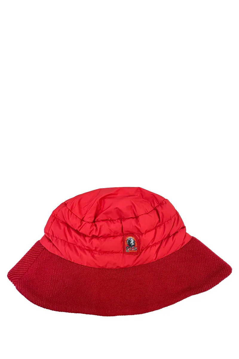 Puffer Bucket Hat Unique Red