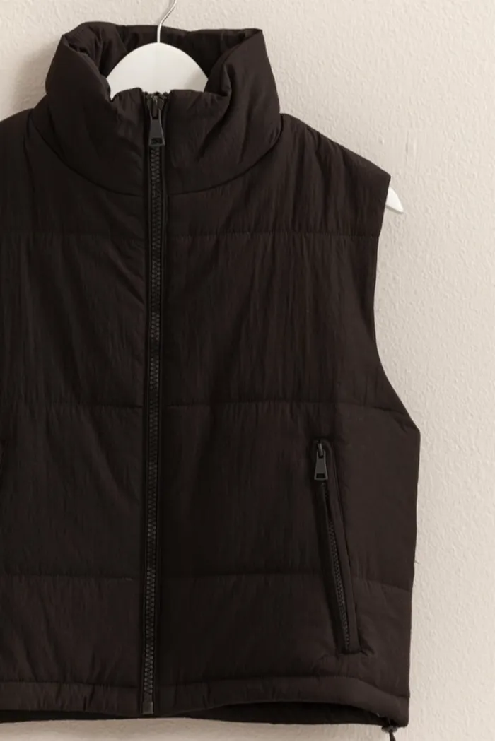 Puffer Vest With Zipper