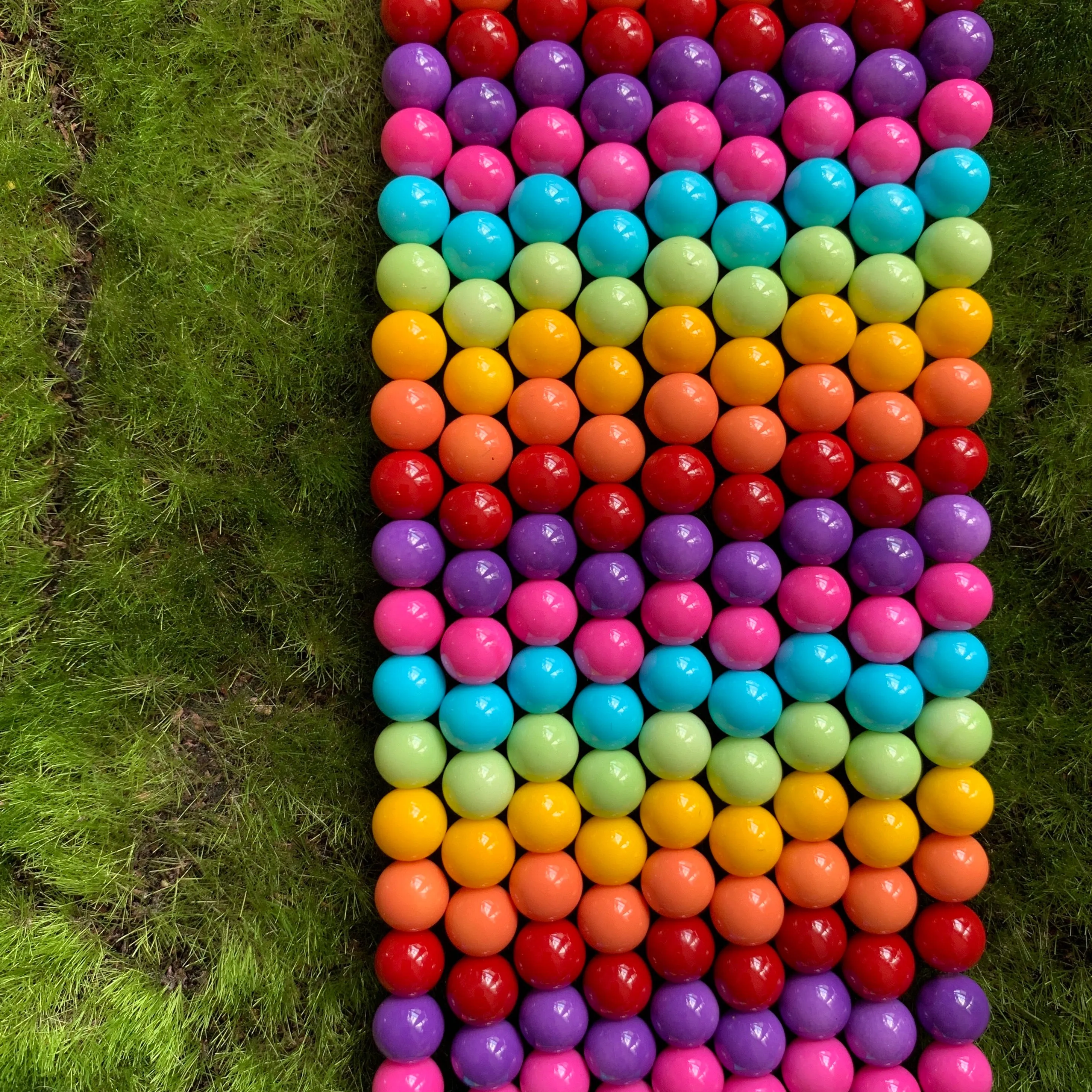 Rainbow Glass Beads