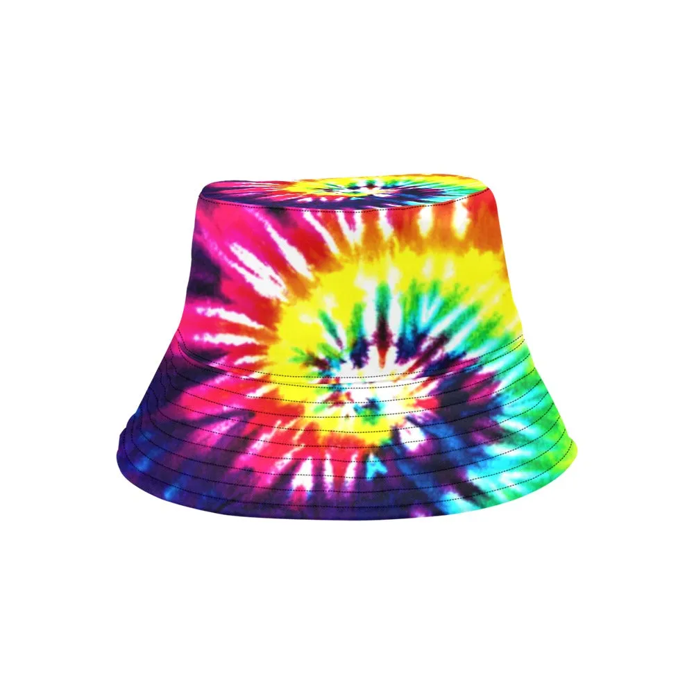 Rainbow Tie Dye Swirl Bucket Hat