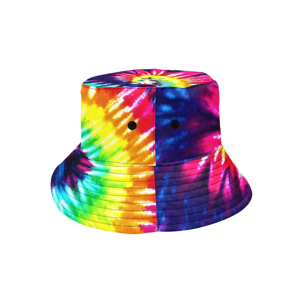 Rainbow Tie Dye Swirl Bucket Hat