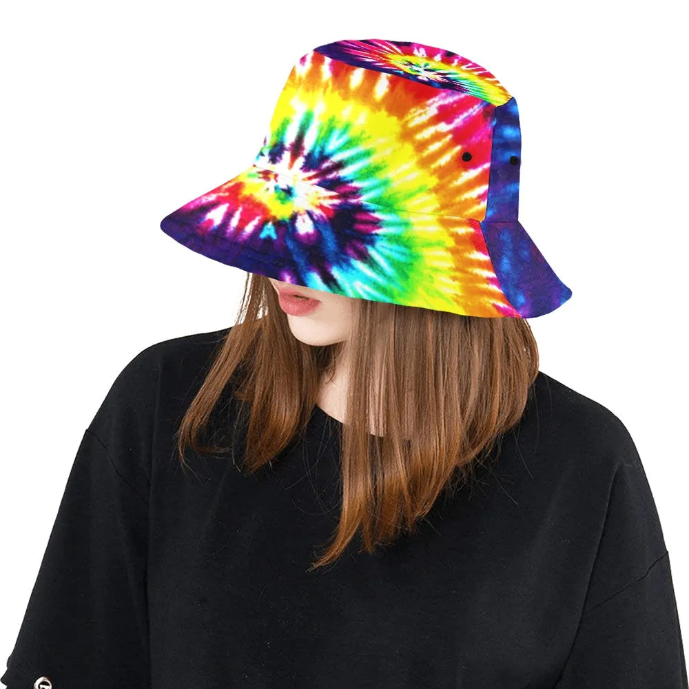 Rainbow Tie Dye Swirl Bucket Hat