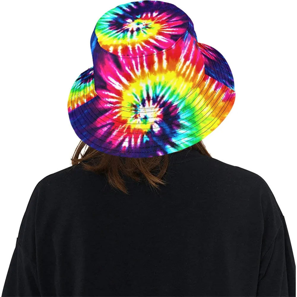 Rainbow Tie Dye Swirl Bucket Hat