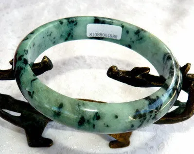 Resilient Woman Burmese Jadeite Bangle Bracelet 63 mm Grade A + Certificate (4988)