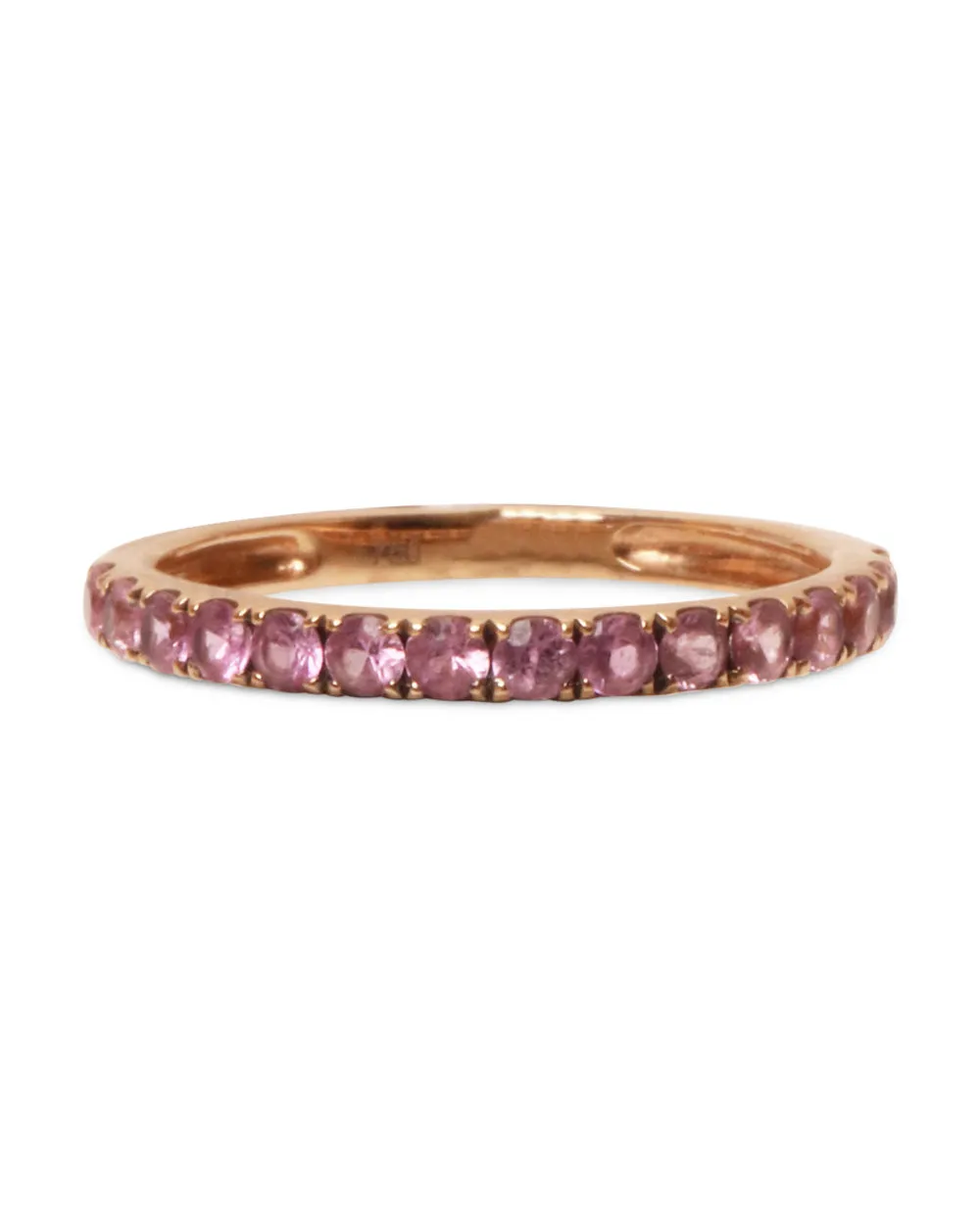 Rose Gold Pink Sapphire Ring