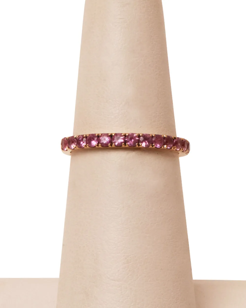 Rose Gold Pink Sapphire Ring