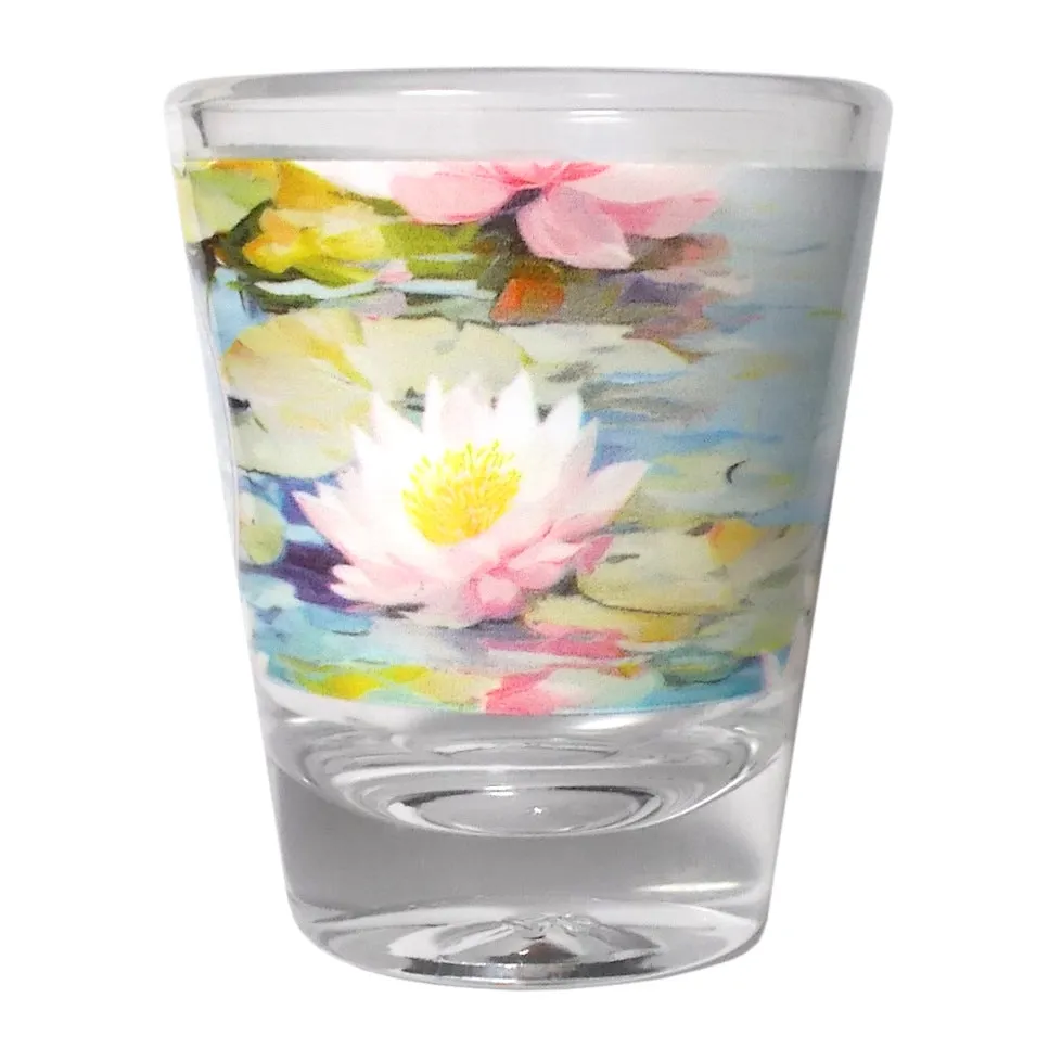 Shot Glass - Water Lilies